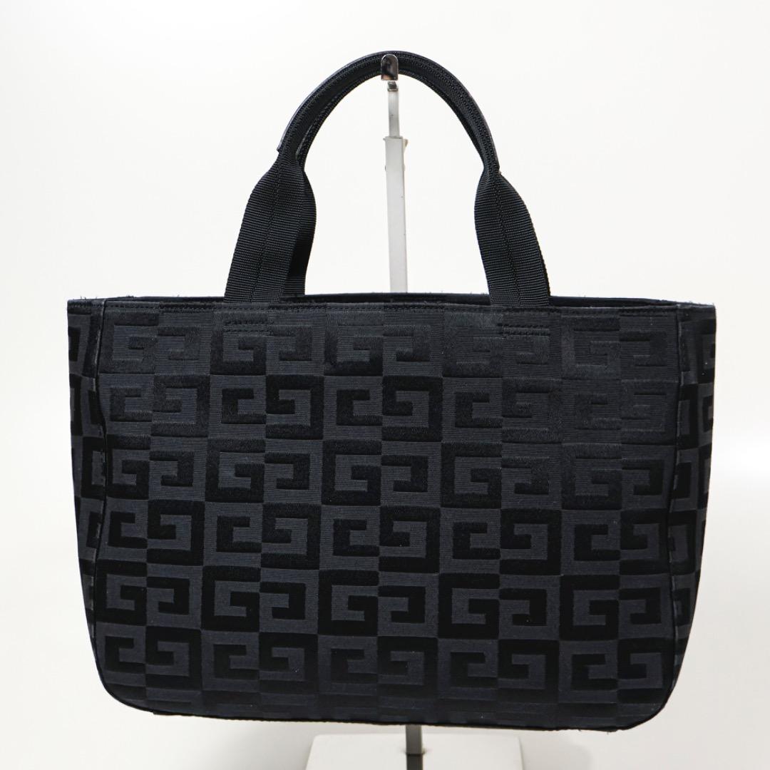 H5127-16◾️ジバンシー　総柄　Gロゴ　キャンバスハンドバッグ