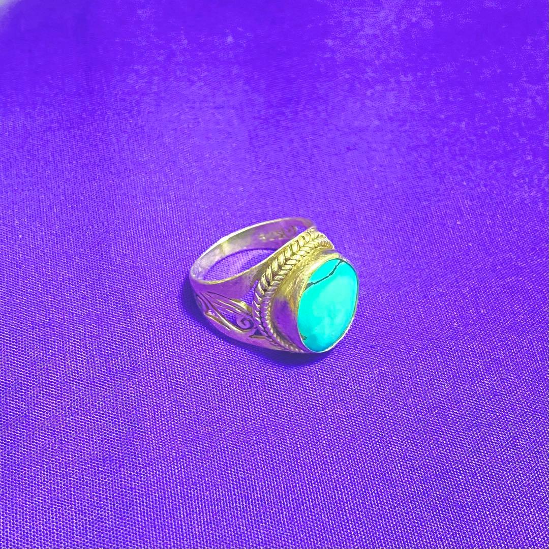 【特級呪物】蒼輝財運のリング ～天空の守護神『ヴァルナ』様が宿る指環～