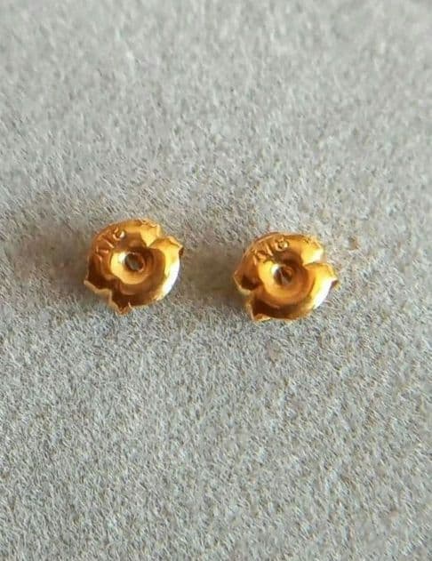 K18＆PT ピアス　ツートンカラーピアス　両耳