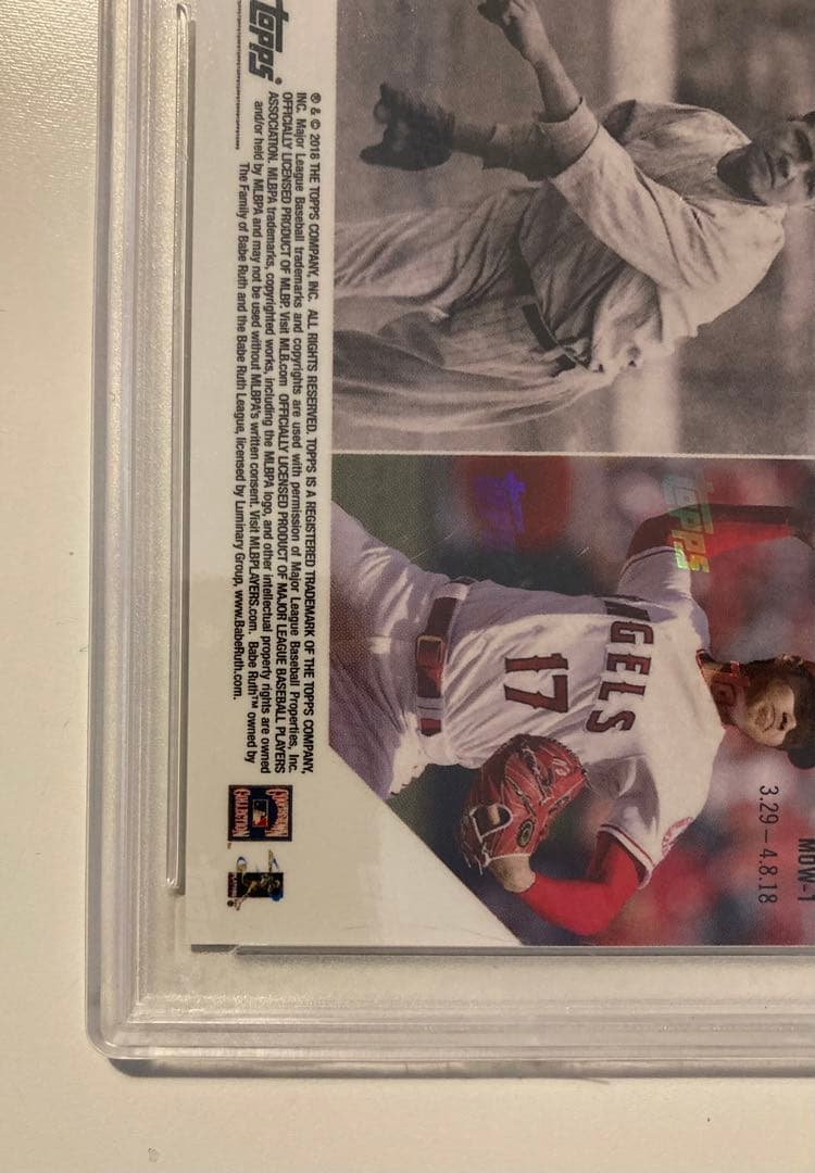 大谷翔平 ベーブルース　MLB　2018　Topps Now PSA10