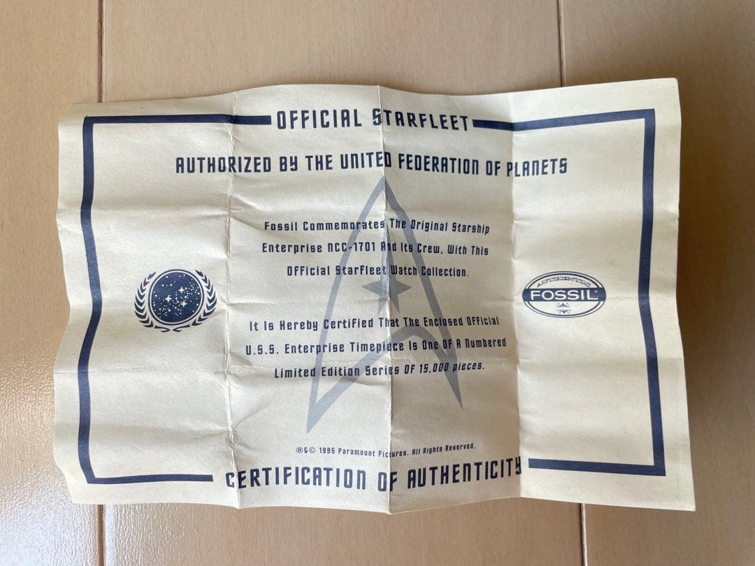 スタートレック 腕時計 FOSSIL社 限定モデルLI-1407 【新品未使用】