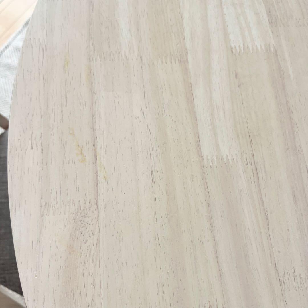 北欧風2人掛けダイニングテーブルセット(3点) 丸テーブル　LOWYA