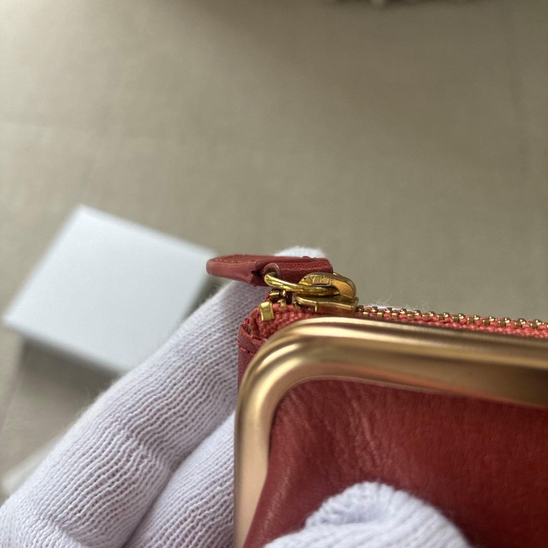 ダコタ財布　がま口　折り財布　二つ折り財布　ジェム　パワーストーン