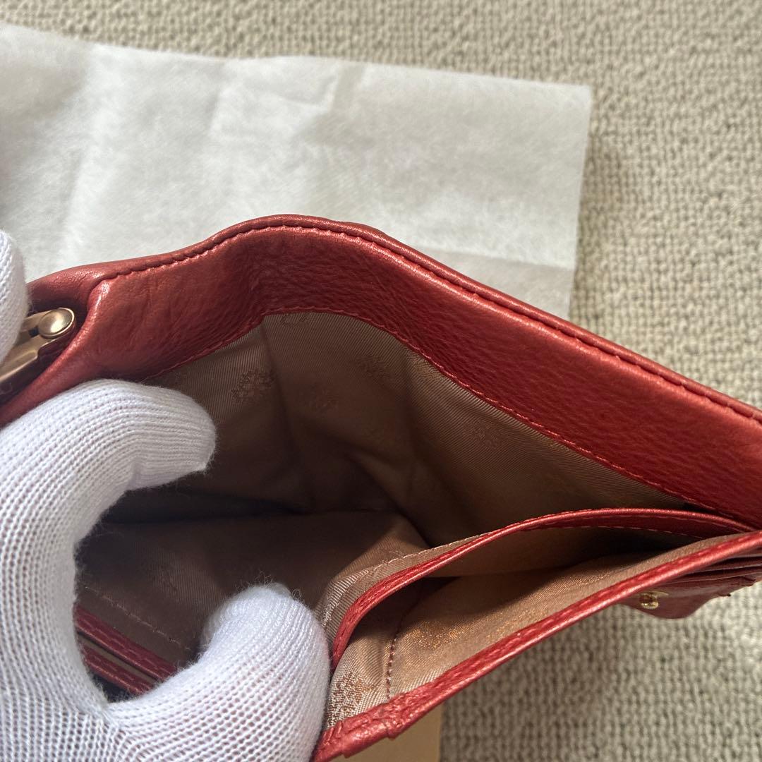 ダコタ財布　がま口　折り財布　二つ折り財布　ジェム　パワーストーン