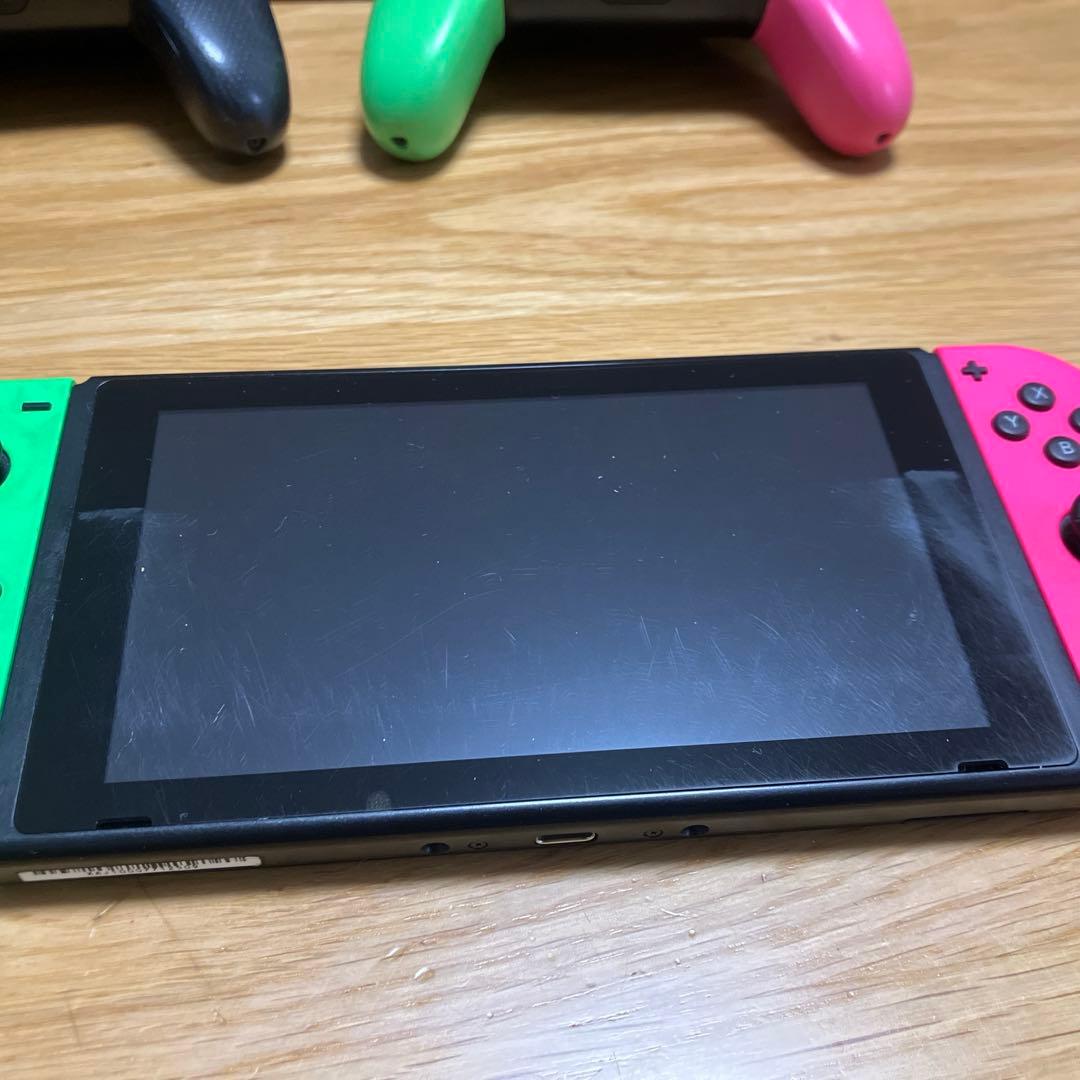 Switch 本体スプラ2セット＋プロコン3種等ジャンク品まとめ売り