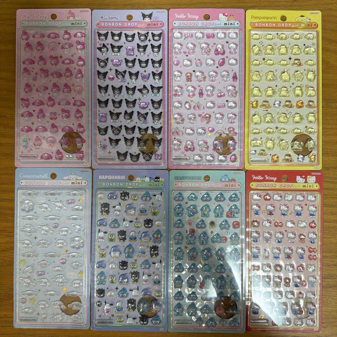 BONBON DROP ボンボンドロップシール ミニ サンリオ 8種類セット