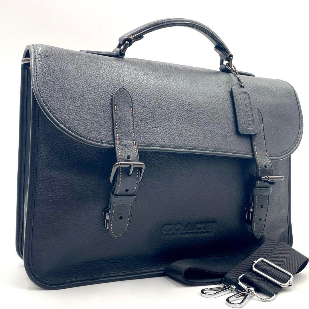【極美品】COACH キャリッジ ブリーフ ビジネスバッグ 2way サッチェル