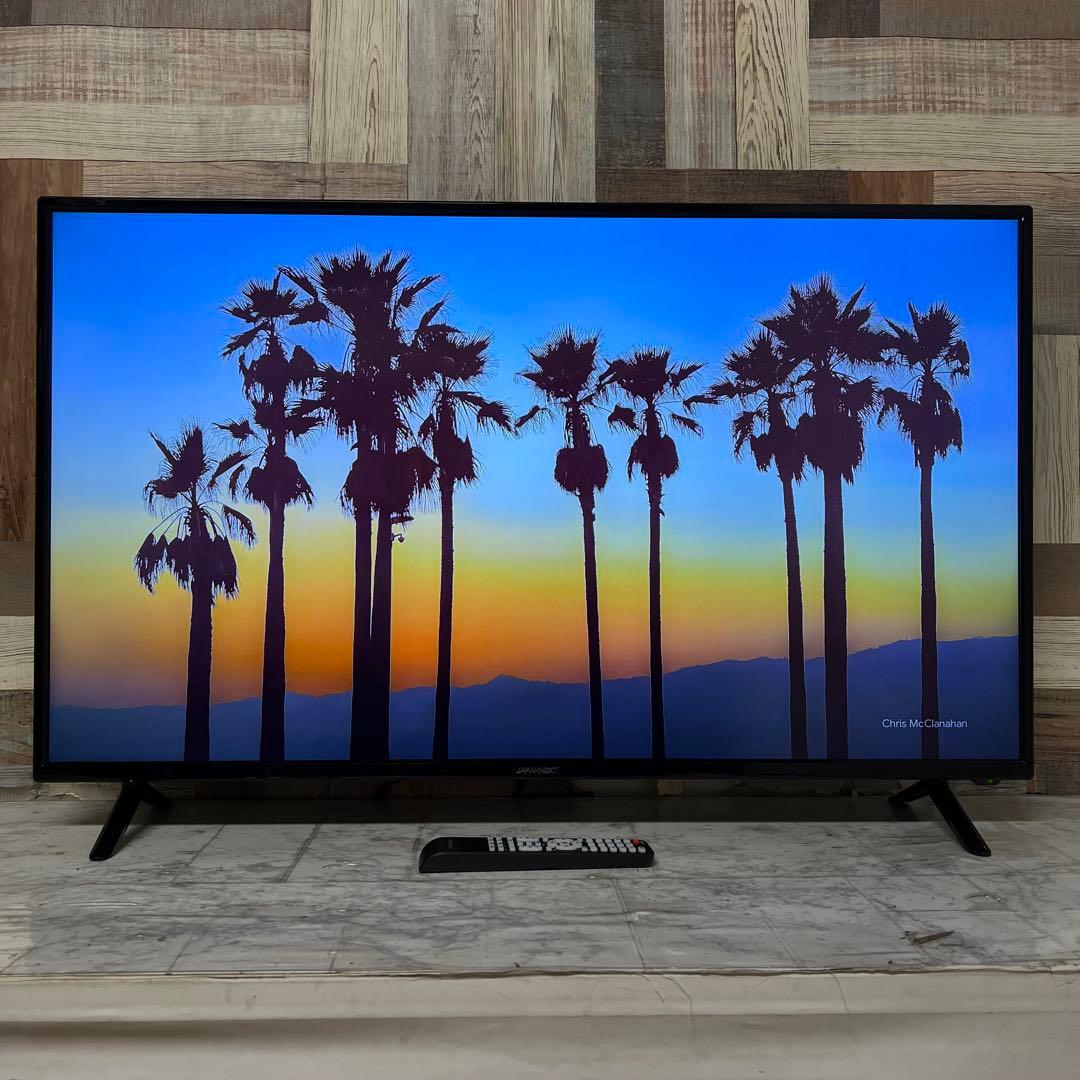 即日受渡❣️全国送料込ジャパンネクスト43型4K液晶モニターリモ付スピーカー箱有
