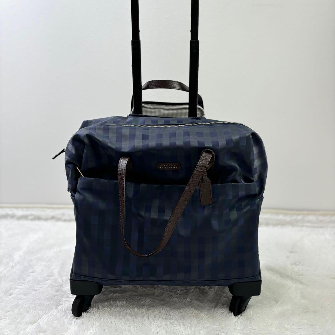 極美品✨マッキントッシュフィロソフィー　チェック キャリーケース　ユニセックス