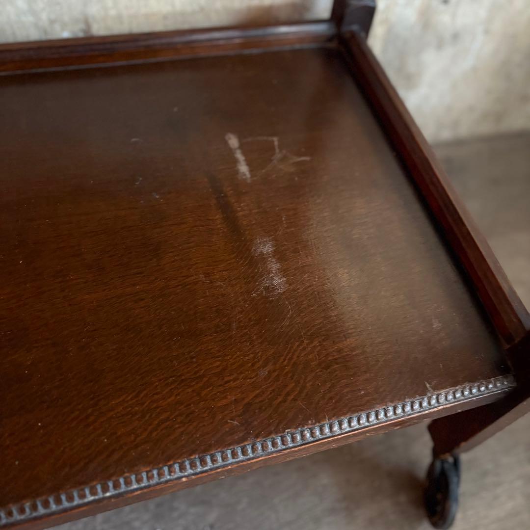 英国アンティーク　ドローリーフ ワゴンテーブル　ヴィンテージ