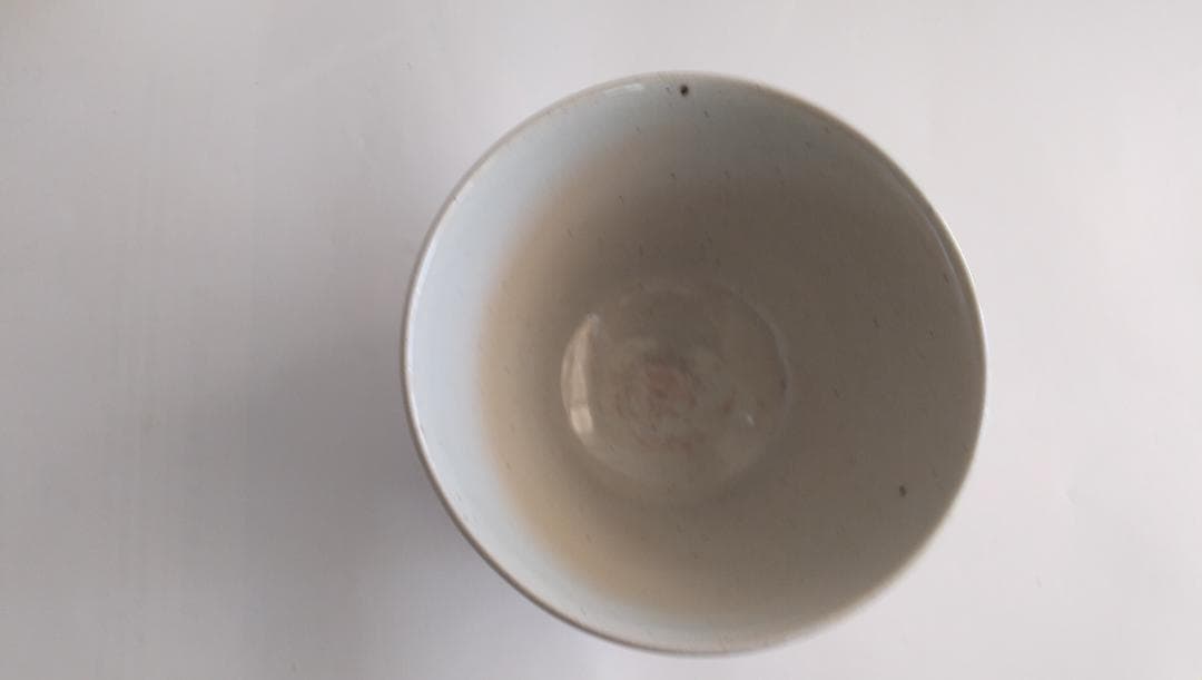 押小路窯 庄左ェ門 茶碗 色絵 「 越の舟橋 」 押小路焼 茶道具 抹茶碗 美品