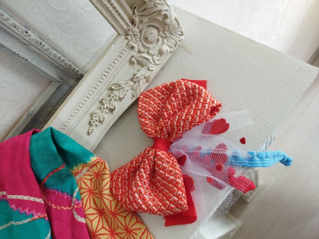 専用です☆アンティーク紫に百花繚乱着物と帯セット☆七五三３歳