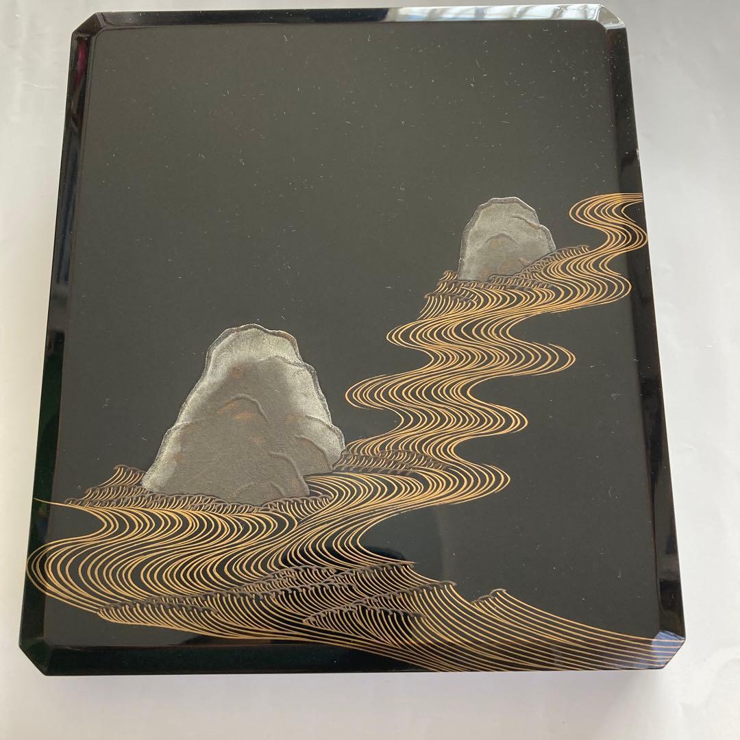 君が代蒔絵　硯箱　平安　象彦