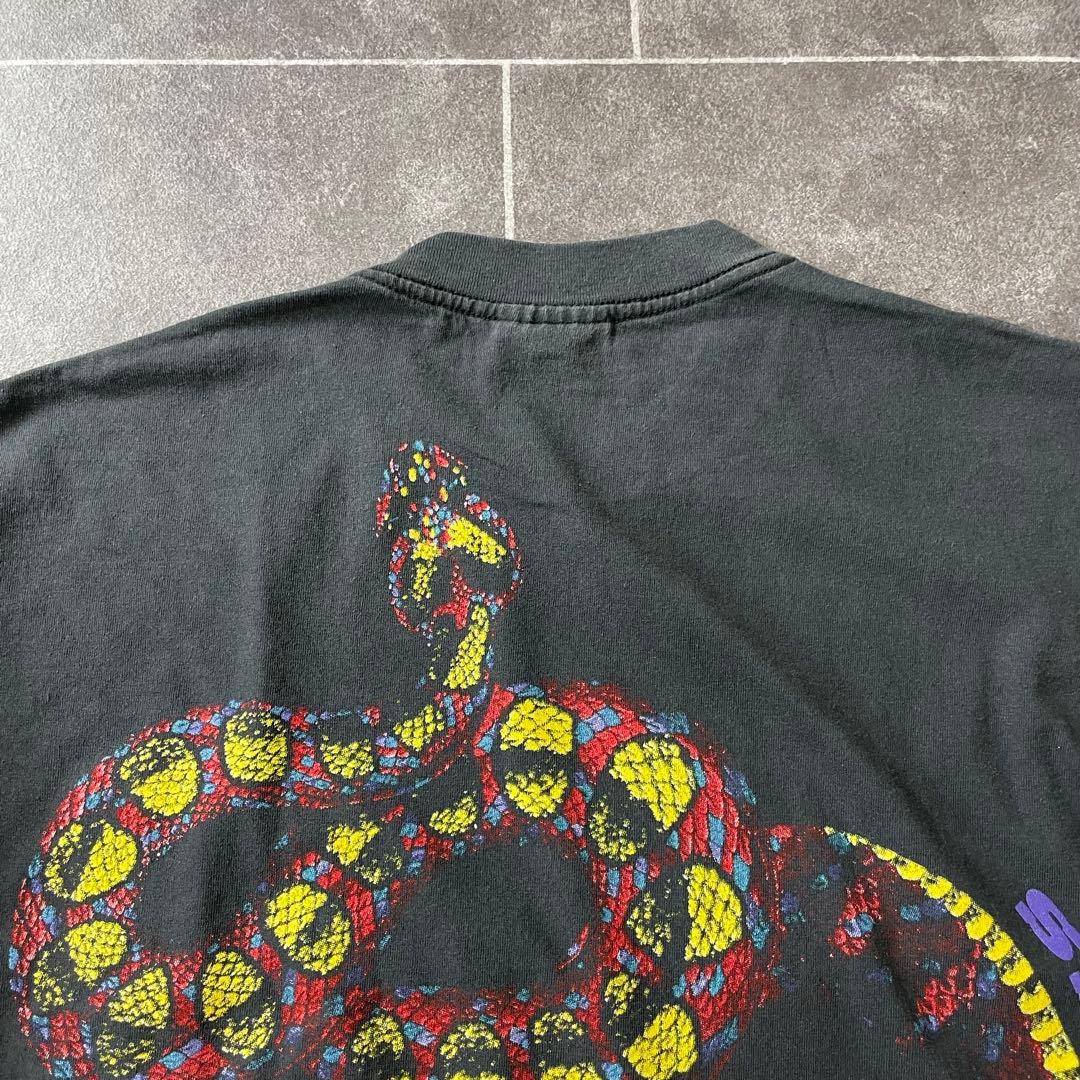 Mallboro マルボロ 蛇 スネークパス ポケットTシャツ 褪黒 XL