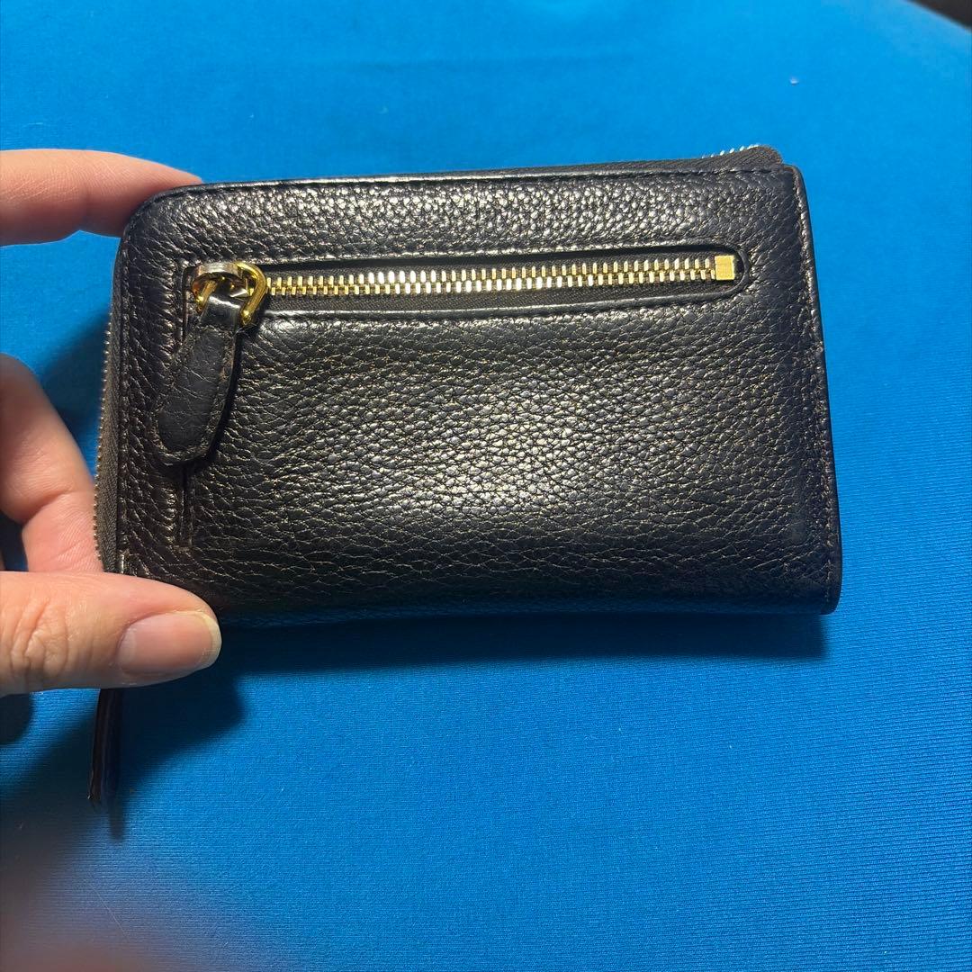 PRADA ブラックレザー ケース キーリング　フラグメントケース