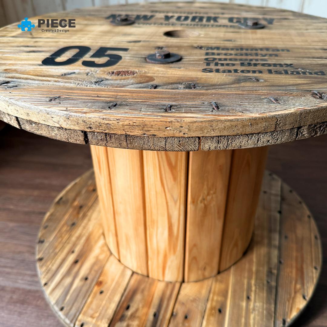 テーブル インダストリアル 家具 ケーブル 電線ドラム アメリカン NY05