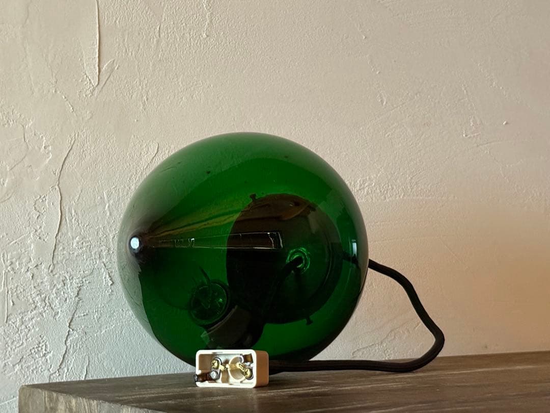 ガラス ペンダントライト 時代物 電笠 電傘 レトロ ヴィンテージ 間接照明
