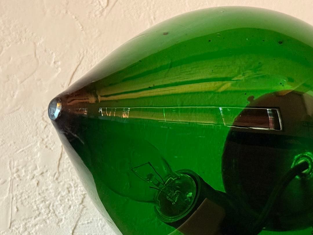 ガラス ペンダントライト 時代物 電笠 電傘 レトロ ヴィンテージ 間接照明