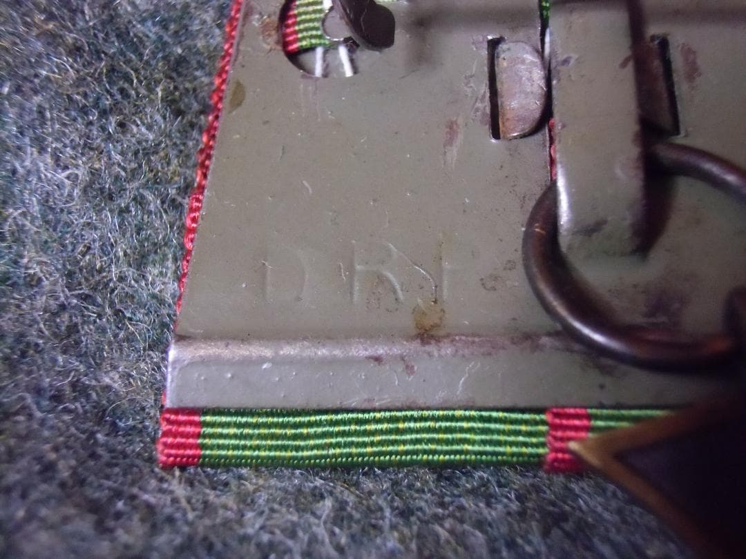 W帝政ドイツ軍/アンハルト公国＊野戦用２連メダルバー（実物）