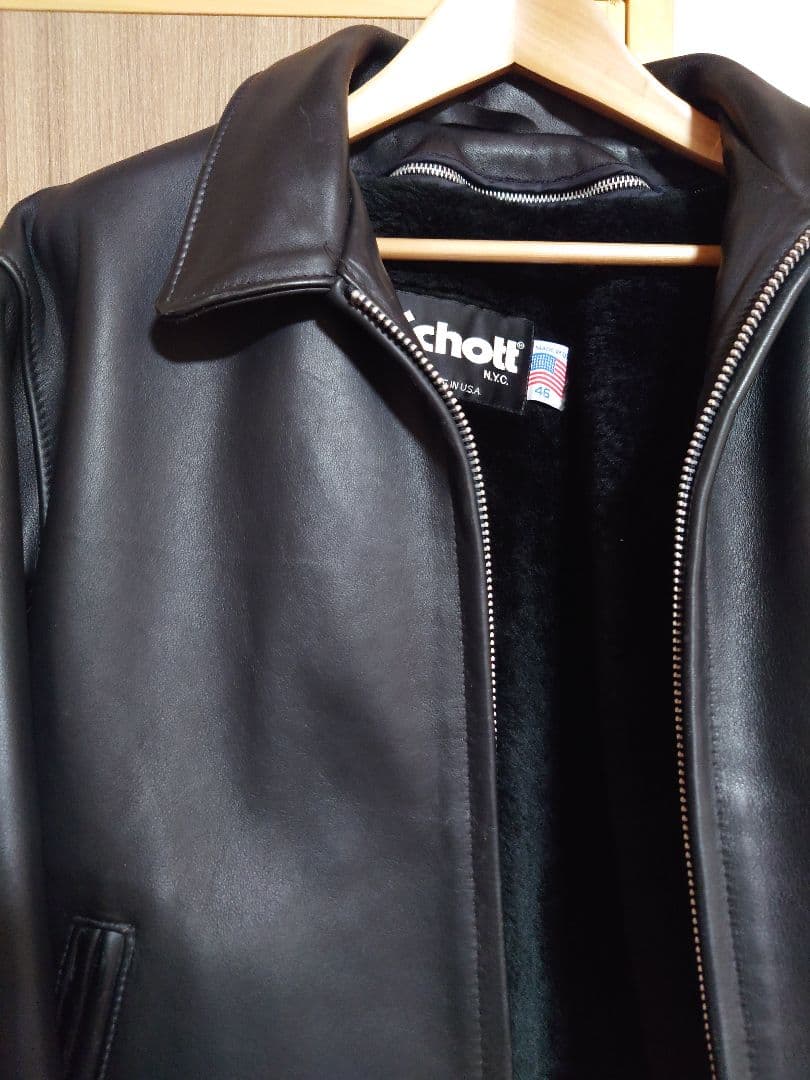 日本別注schott シングルライダース 643 サイズ46