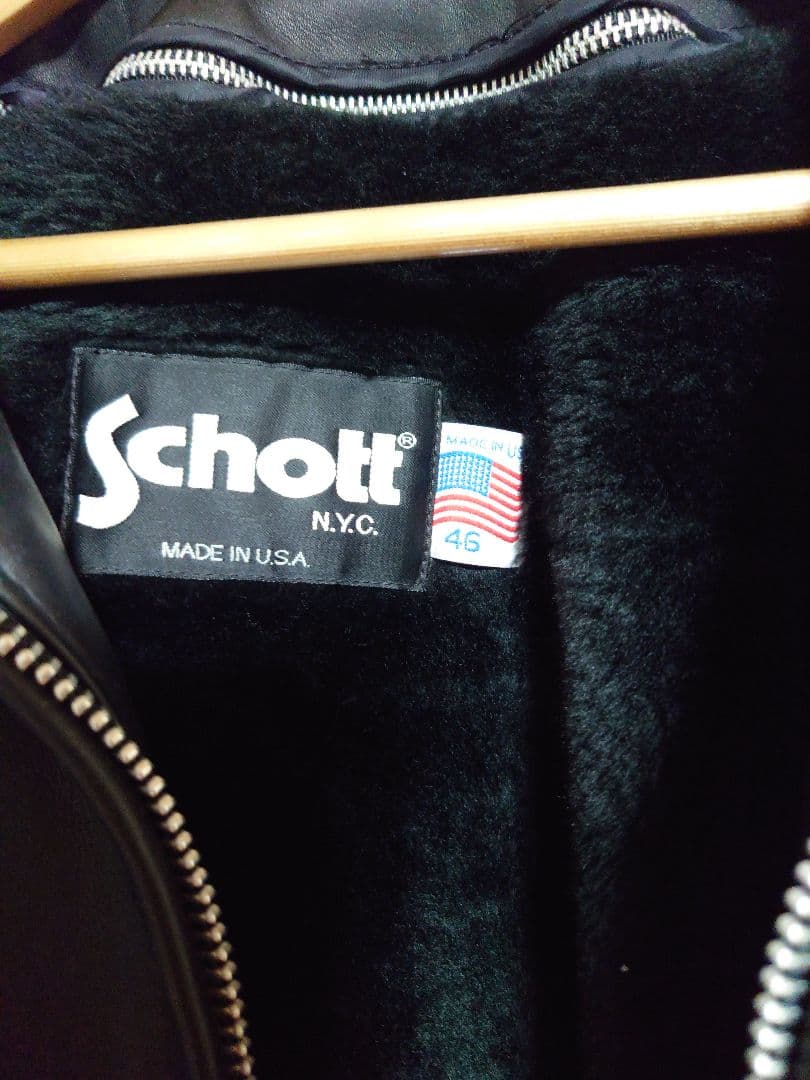 日本別注schott シングルライダース 643 サイズ46