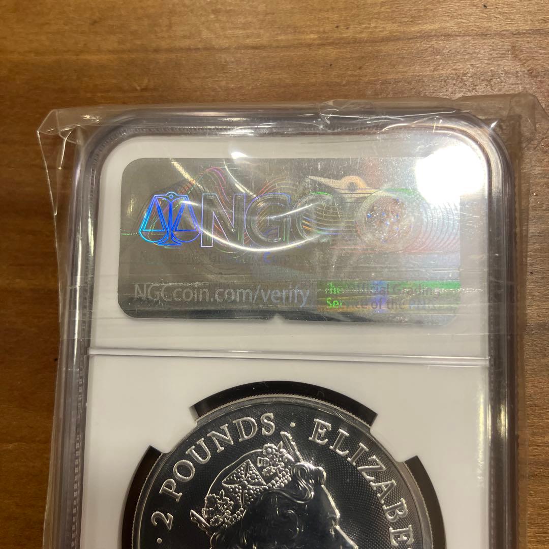 純銀1オンス銀貨デヴィッド・ボウイ 2021年 £2 銀貨NGSMS 70ER