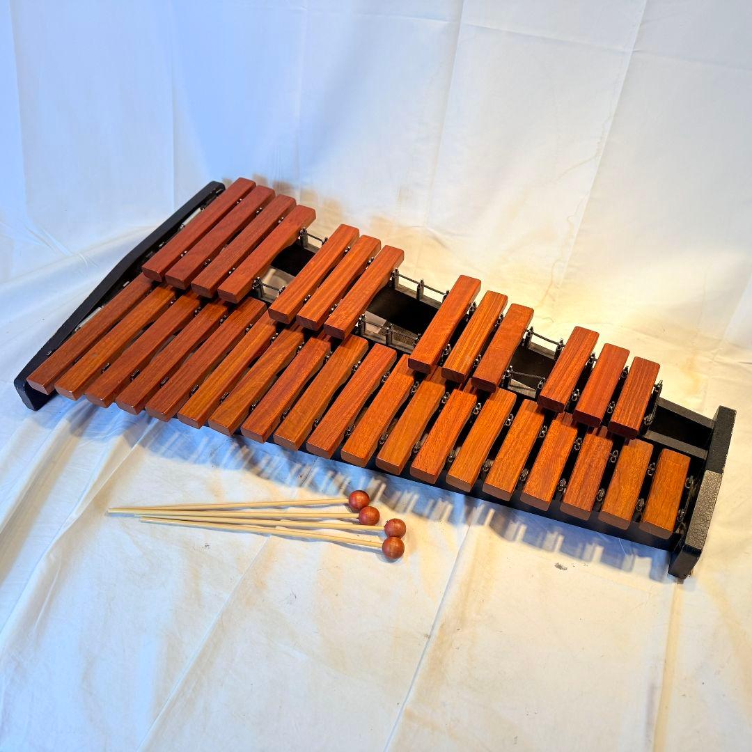 KOROGI 木製　木琴　シロフォン　コオロギ　卓上木琴　マレット　4本付