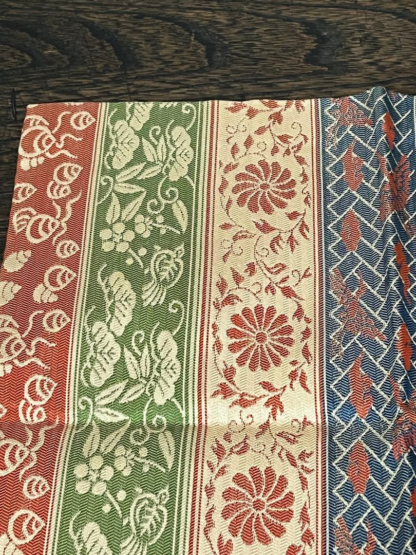 土田友湖　『而妙斎好　㐂寿フクサ』　帛紗　ふくさ　茶道具　共箱　正絹