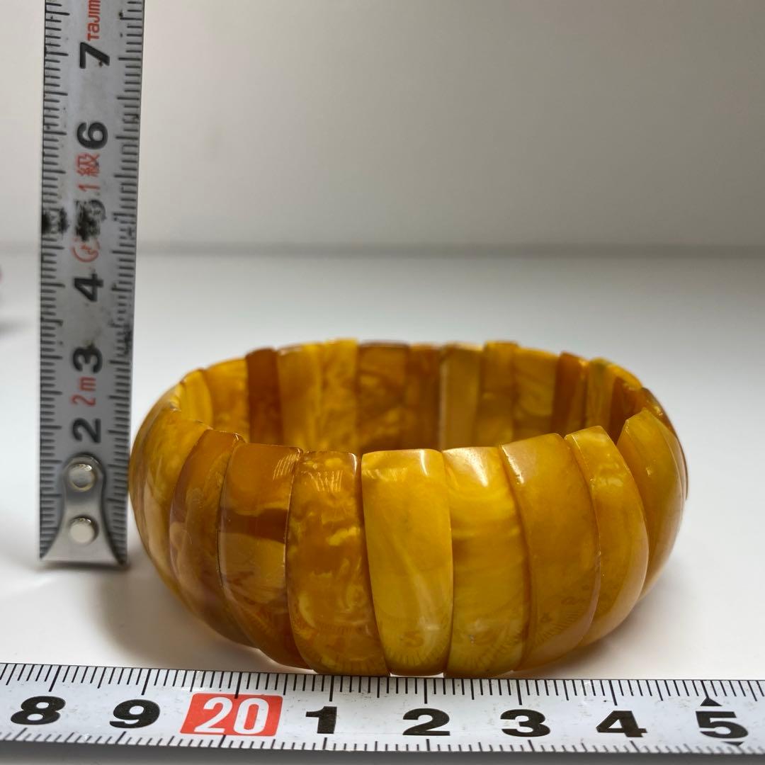 本蝋琥珀　バングル　31g タエチ　東さ7-0321☆2F