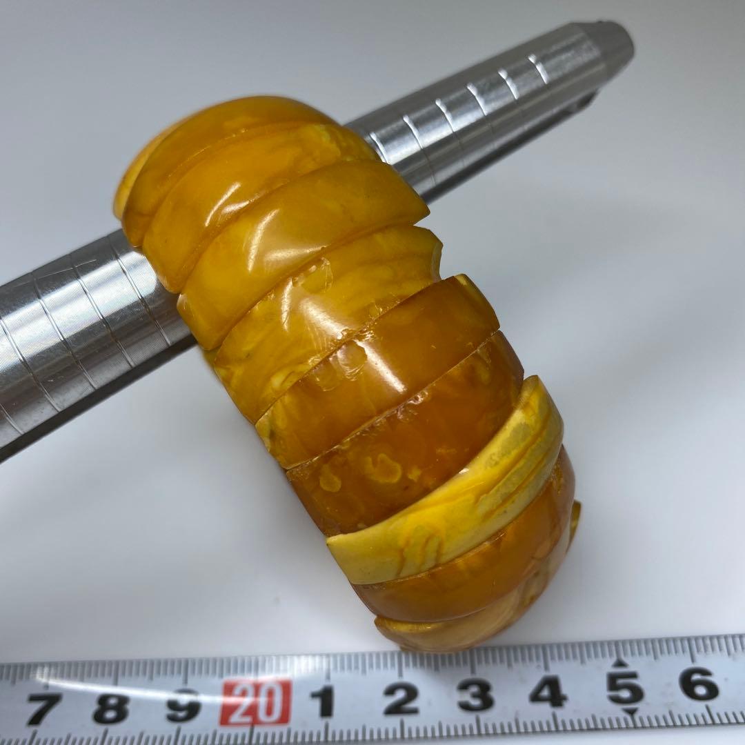 本蝋琥珀　バングル　31g タエチ　東さ7-0321☆2F