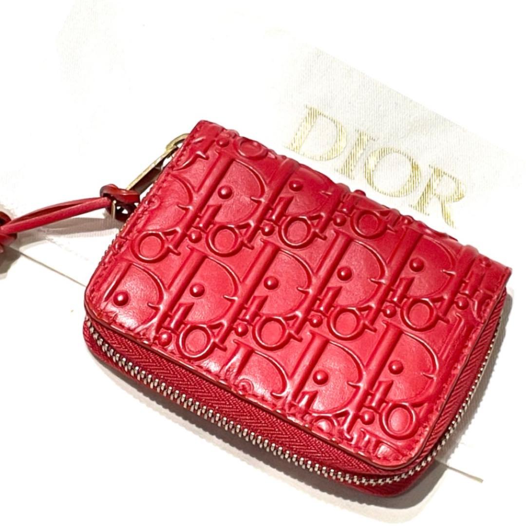 【美品】Diorオブリーク柄フラグメントケース　ジップケース☆ギフトセット