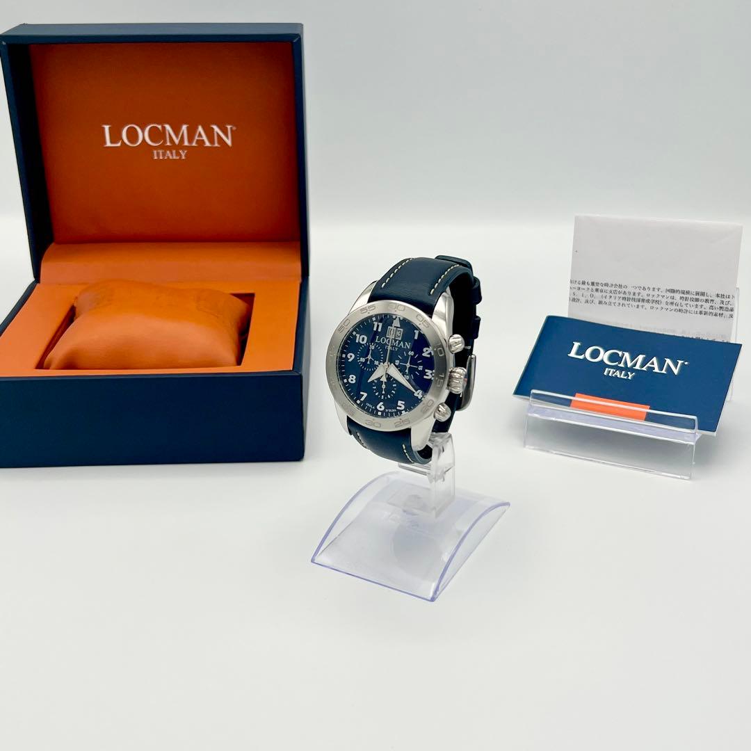 ロックマン LOCMAN ISOLA D'ELBA 腕時計 ネイビー　チタニウム