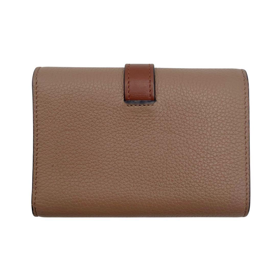 美品✨ ロエベ バーティカルウォレット スモール ブラウン