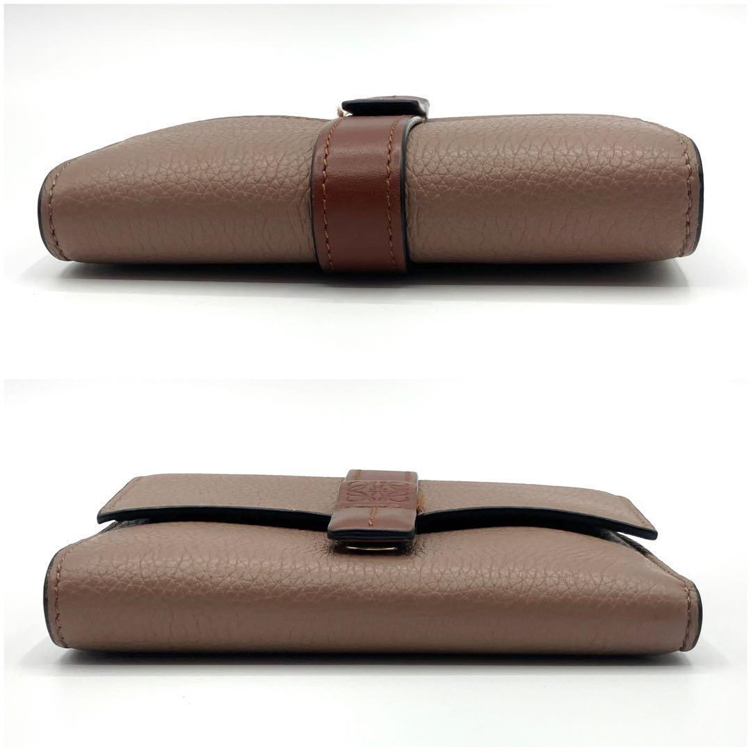 美品✨ ロエベ バーティカルウォレット スモール ブラウン