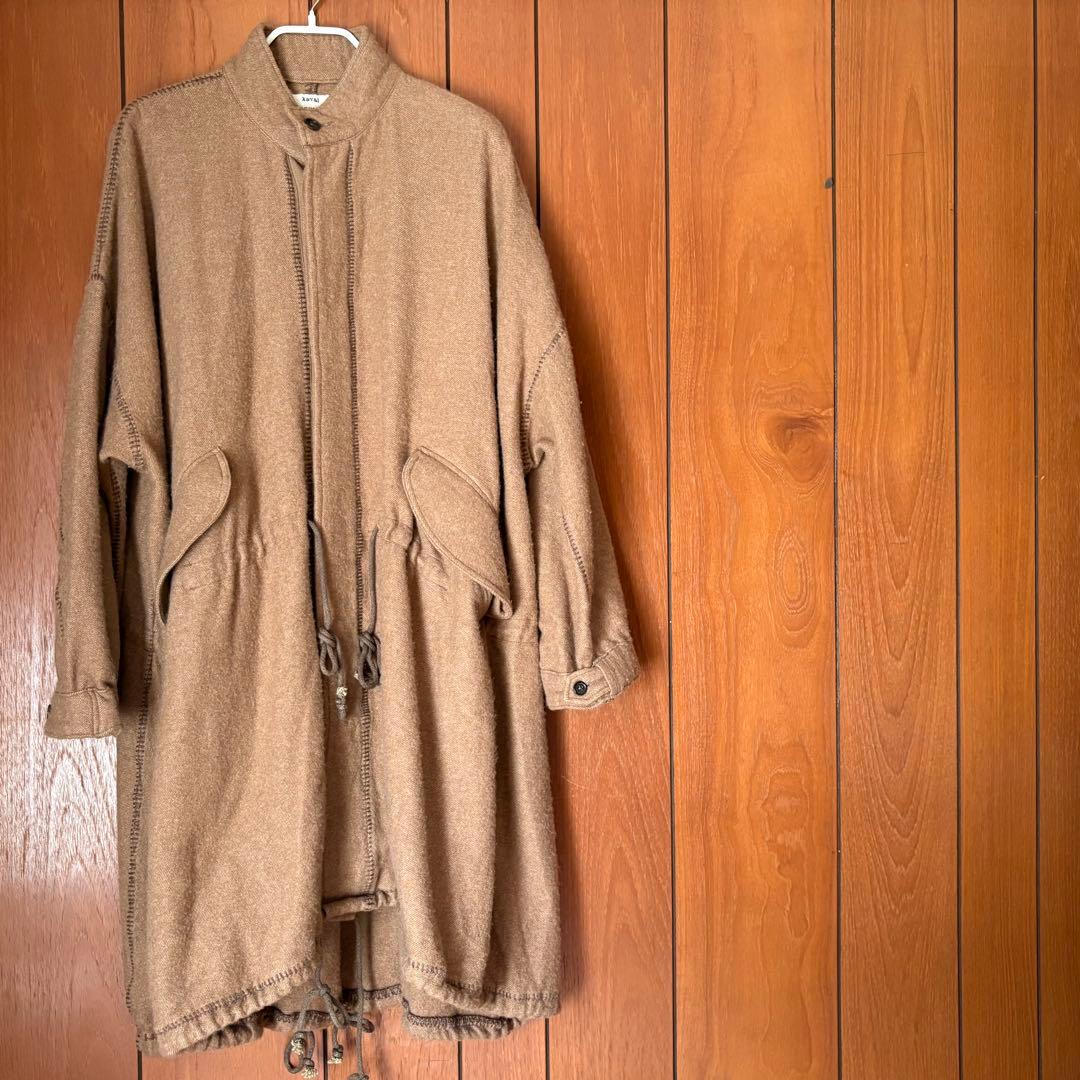 ジャケット・アウター kaval blanket stitched stand collar coat