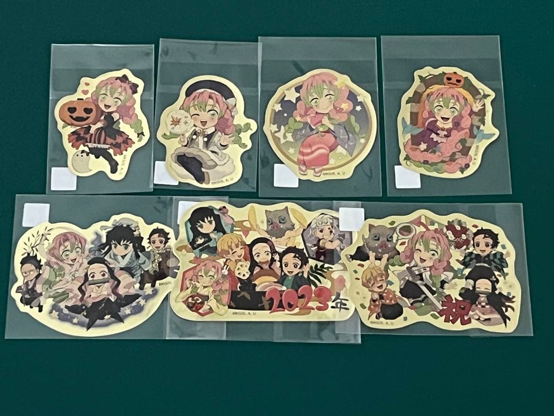 鬼滅の刃 甘露寺蜜璃 お楽しみくじ チェキ ポイントカード ステッカー