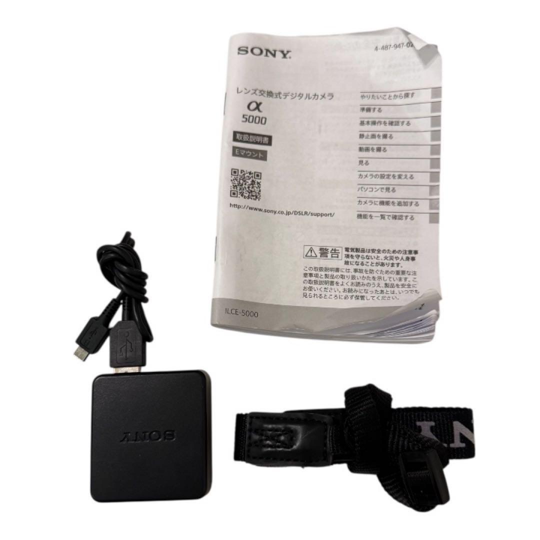 SONY a5000 デジカメ ブラック ダブルズームレンズキット