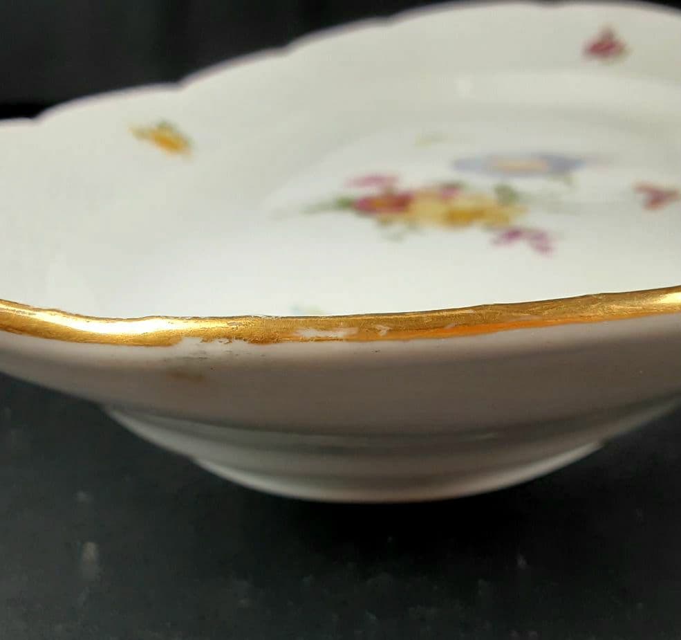 1905年 KPM ベルリン 手描き フィッシュプラター 51×24㎝　ma