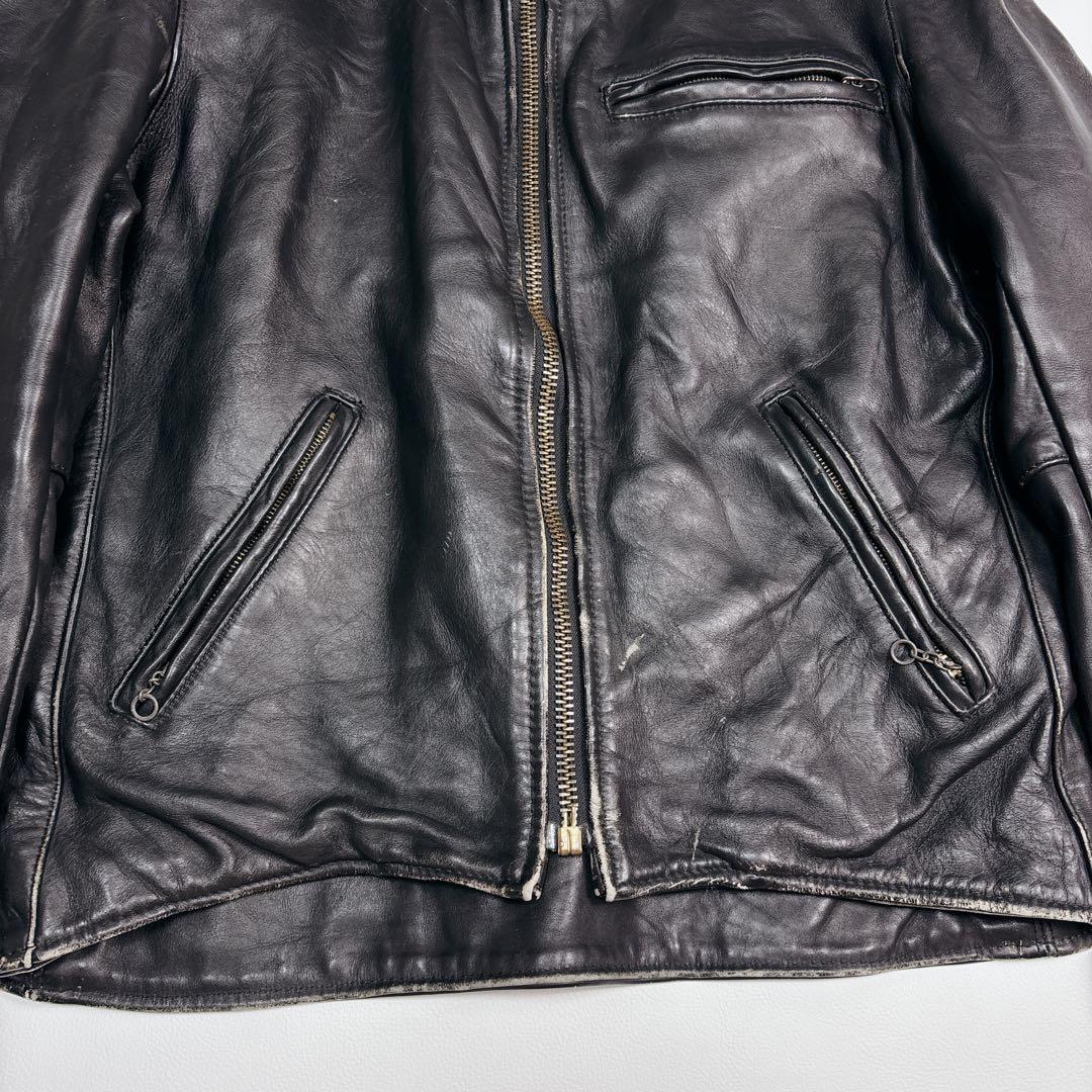 【XL相当】80's vanson TYPE-B シングルライダースジャケット