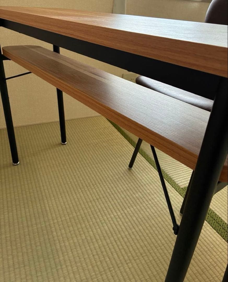 木目調カフェテーブル（パソコンデスク）