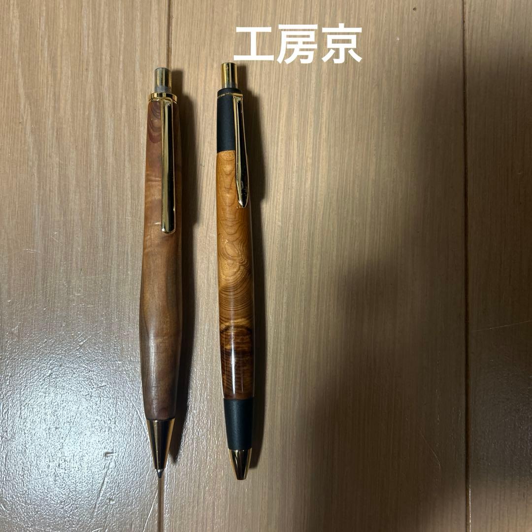 メルカリ内唯一のガラスコーティング工房京屋久杉と金木犀のシャーペン