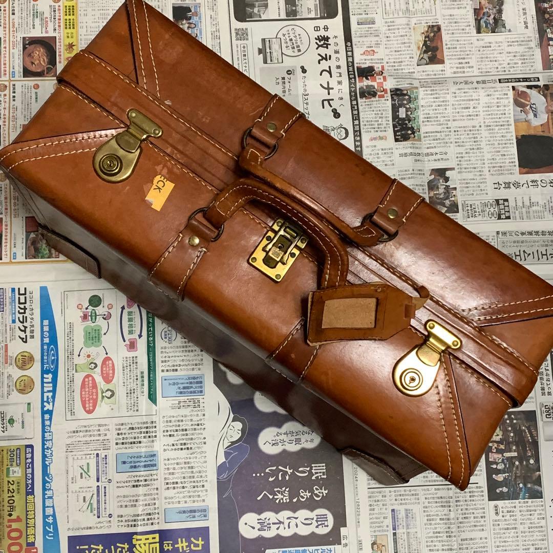 レザートランクケース　アンティーク　CHENEY チーニー