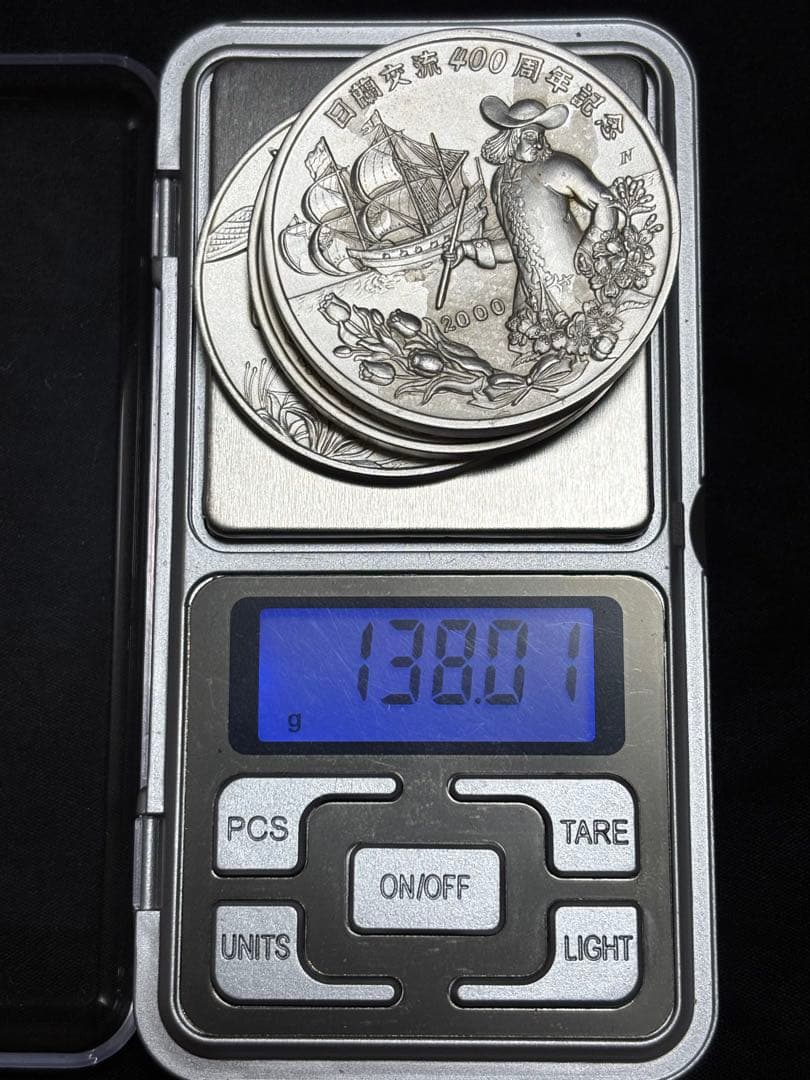 【純銀製】純銀大型メダル×3枚セットsv1000 純銀マーク有り！重さ138g