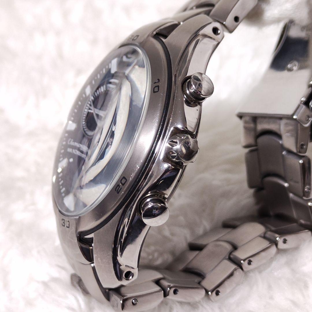 【稼働品】CITIZEN オルタナ エコドライブ クロノ デイト チタン