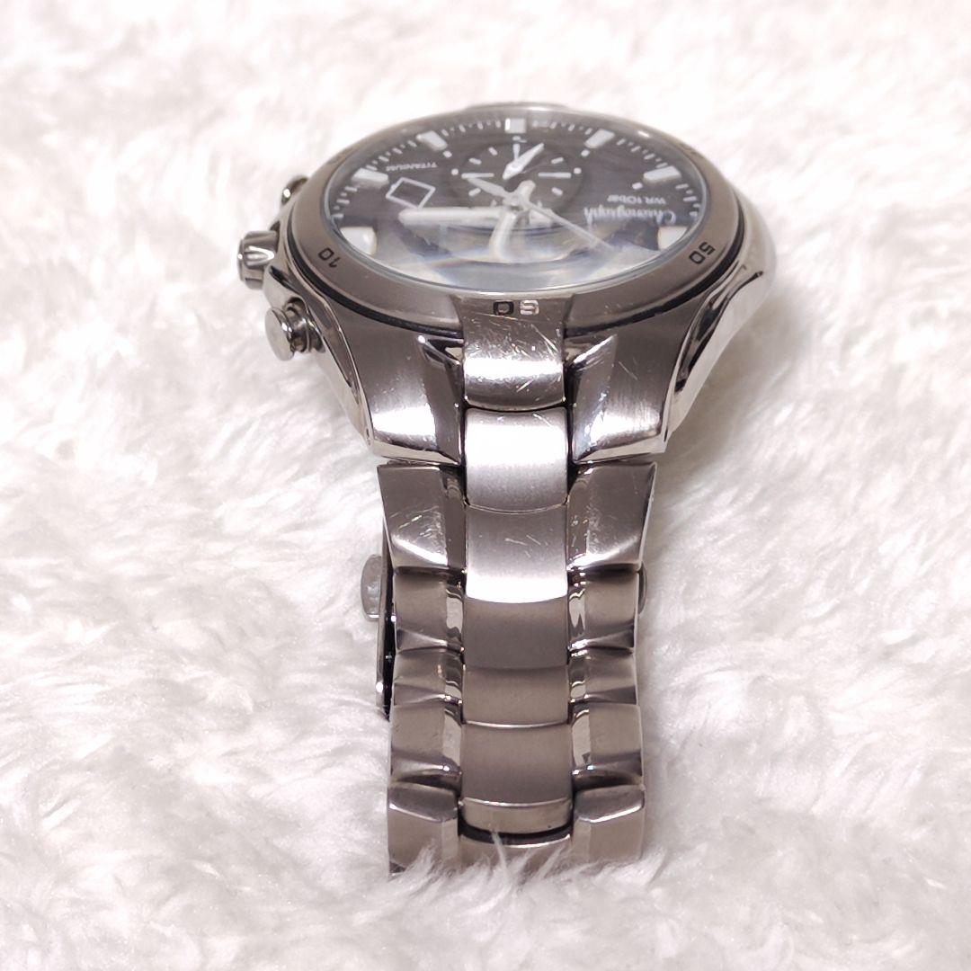 【稼働品】CITIZEN オルタナ エコドライブ クロノ デイト チタン