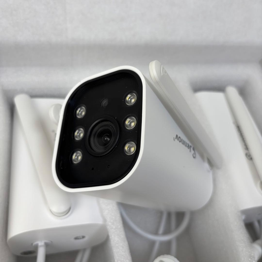 1品限り❤️JENNOV防犯カメラ 500万画素 モニター付き 10chまで増設可