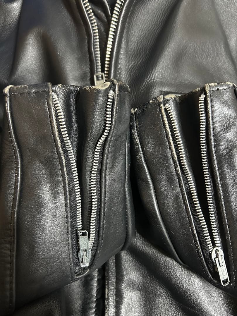 タ*郎様 Schott ショット 641 シングルライダース 40 本革 ブラッ