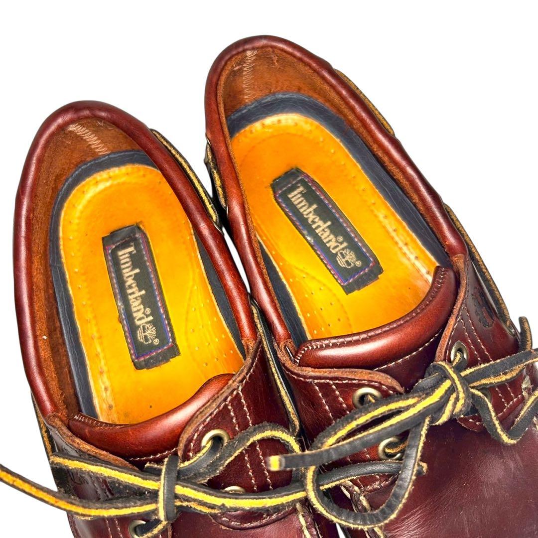 Timberlandティンバーランド2eye デッキシューズ　ブラウン赤茶