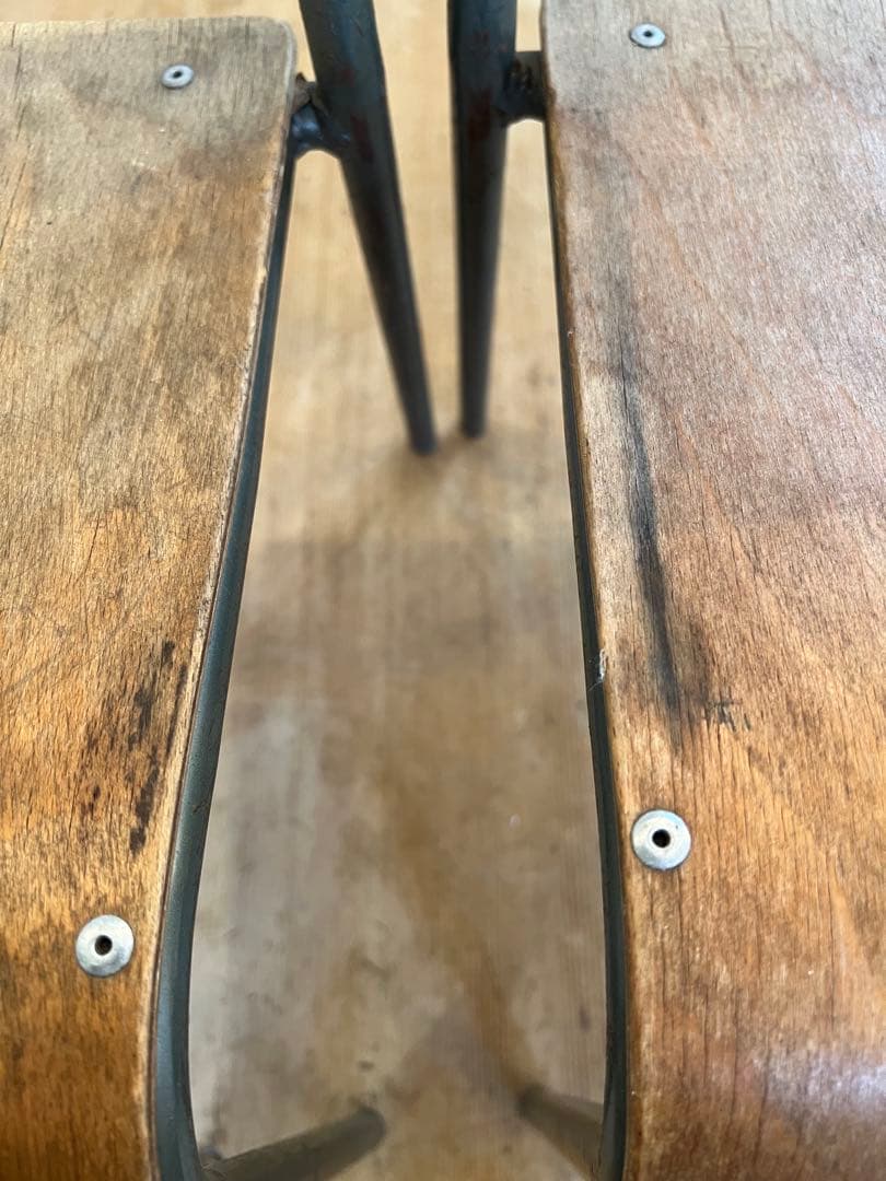 英国ヴィンテージキッススクールチェアー2脚セット