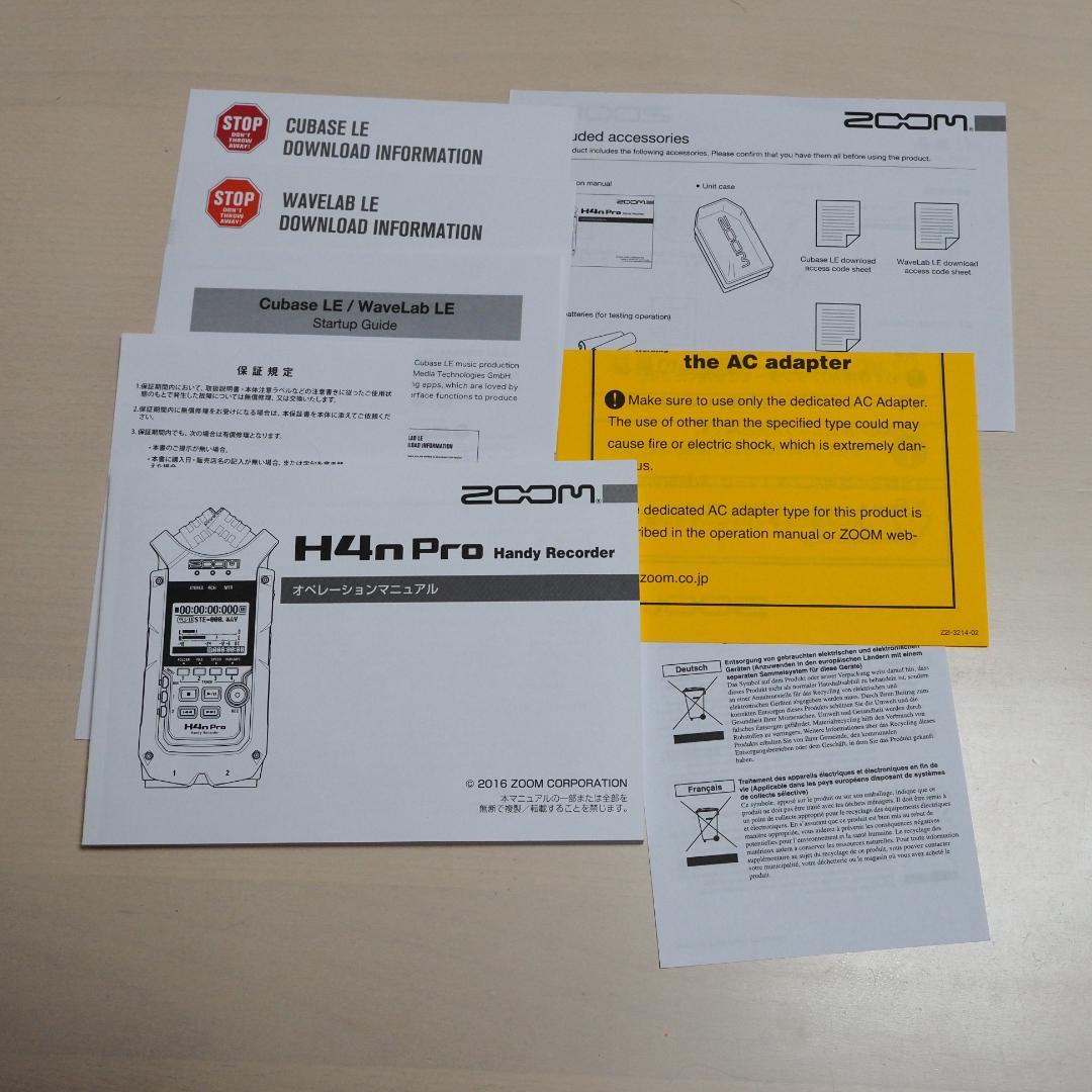ZOOM H4n Pro ハンディレコーダー+ アクセサリーパック APH-4N